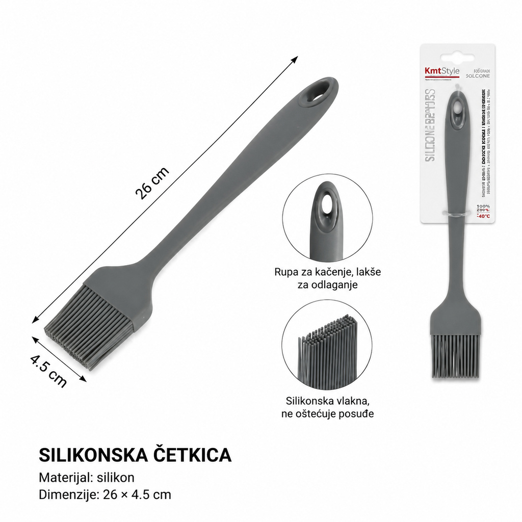 KMT Veliki kvadratni silikonski čistač 2406511