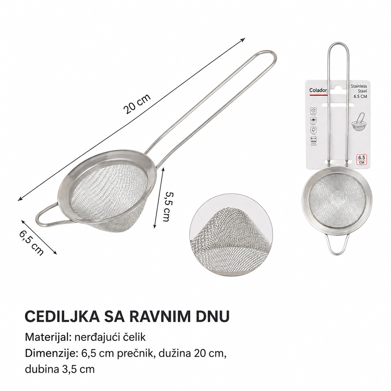 KMT Konusni filter sa ravnim dnom sa ručkom 2406538