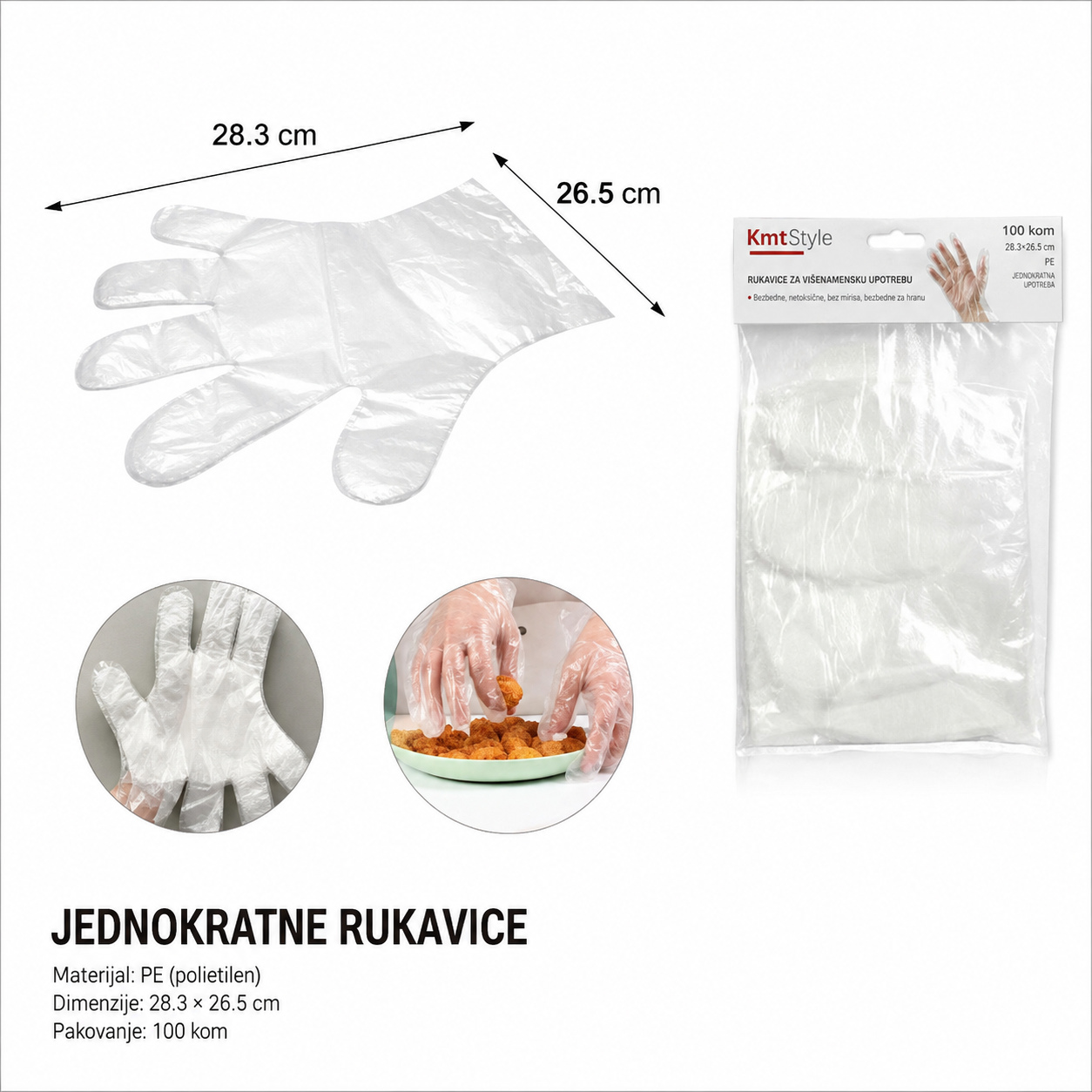 KMT Jednokratne rukavice 2406599