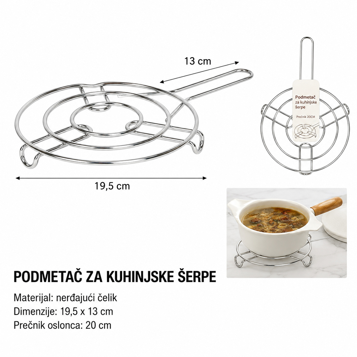 KMT Podmetač za lonac sa drškom 2406828