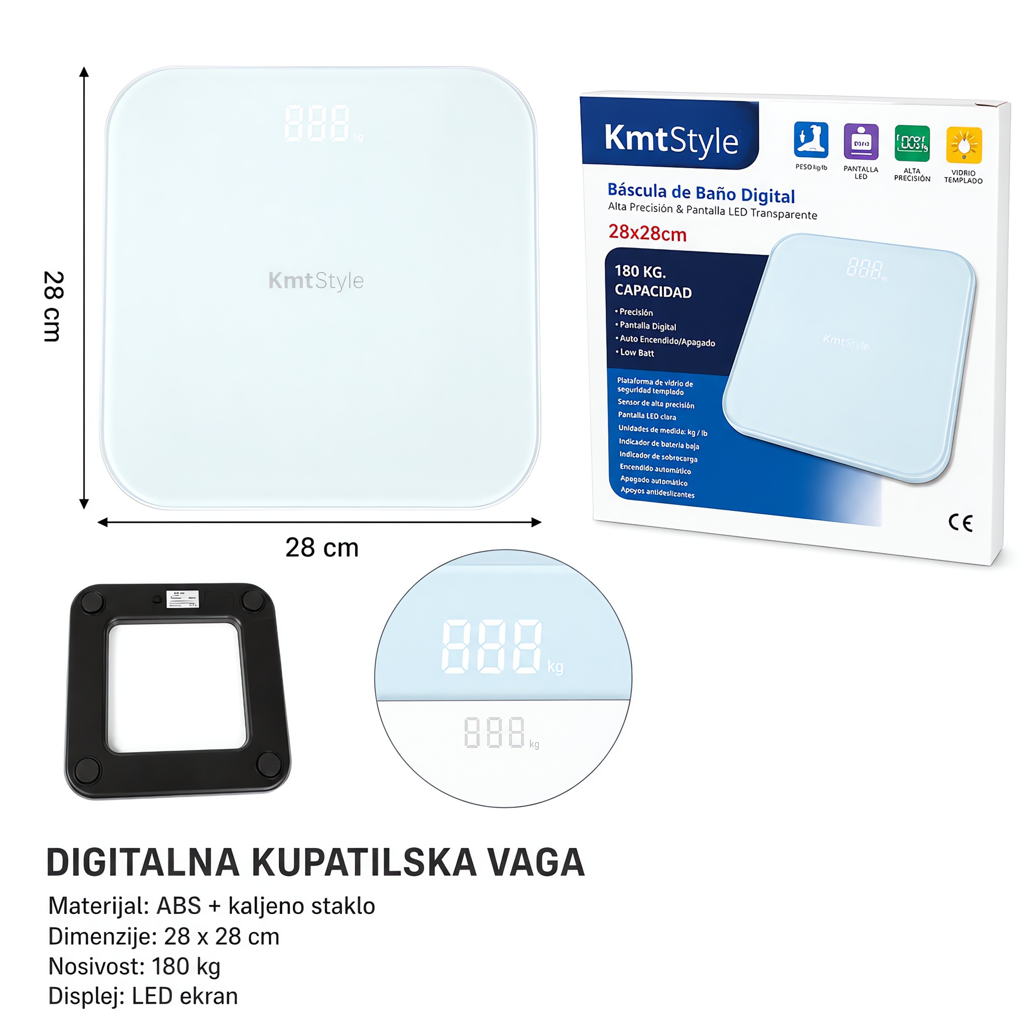 KMT Staklena skala za sanjivo belo 2406883