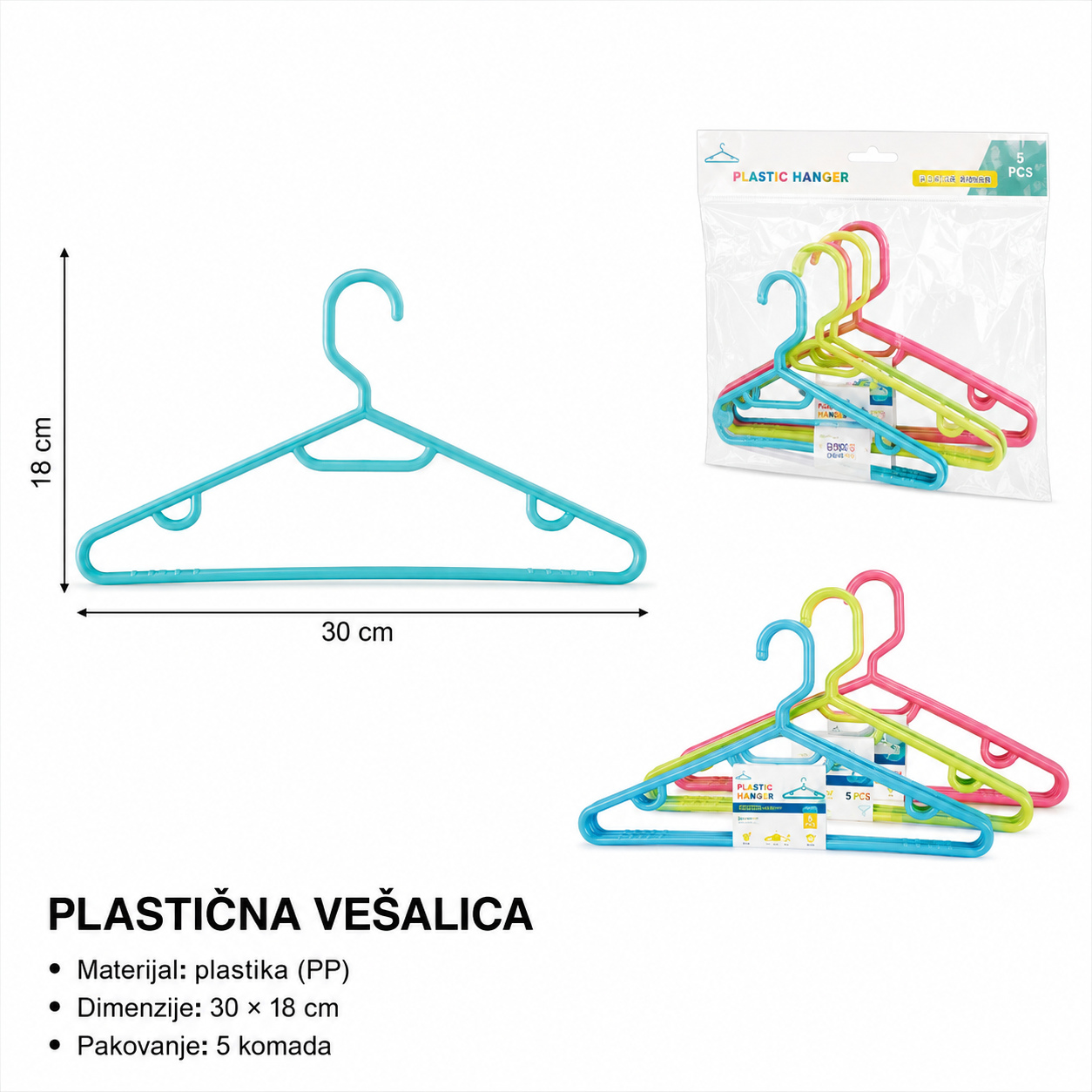 KMT plastične vešalice 2406902