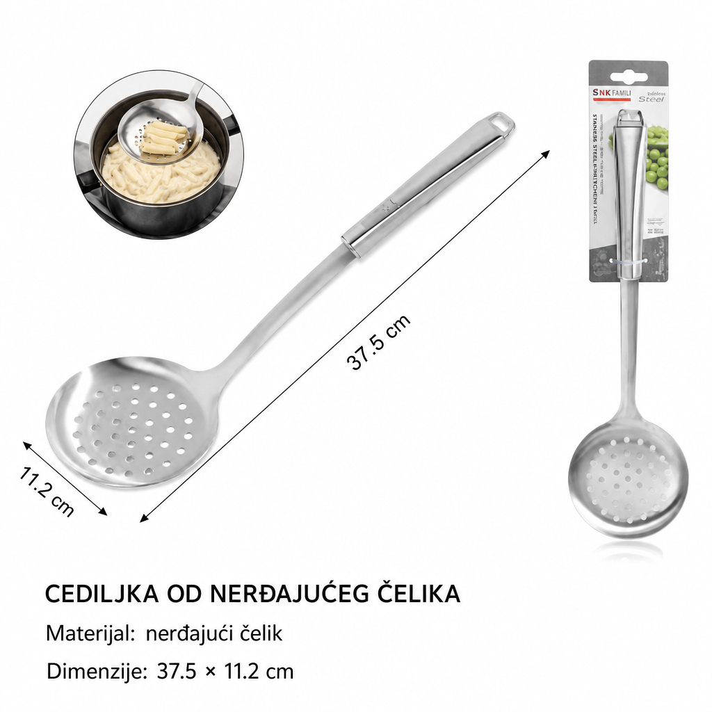 KMT Visokokvalitetna inox lopatica za prženje 2406951