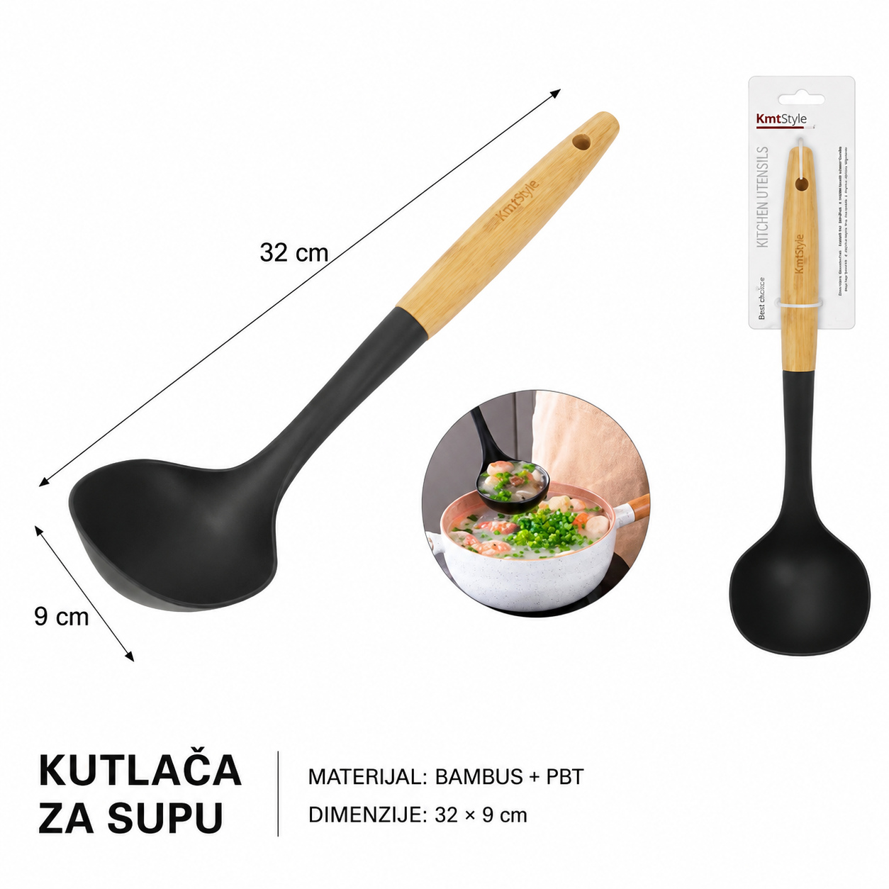 KMT Kašika sa drškom od bambusa 2406961