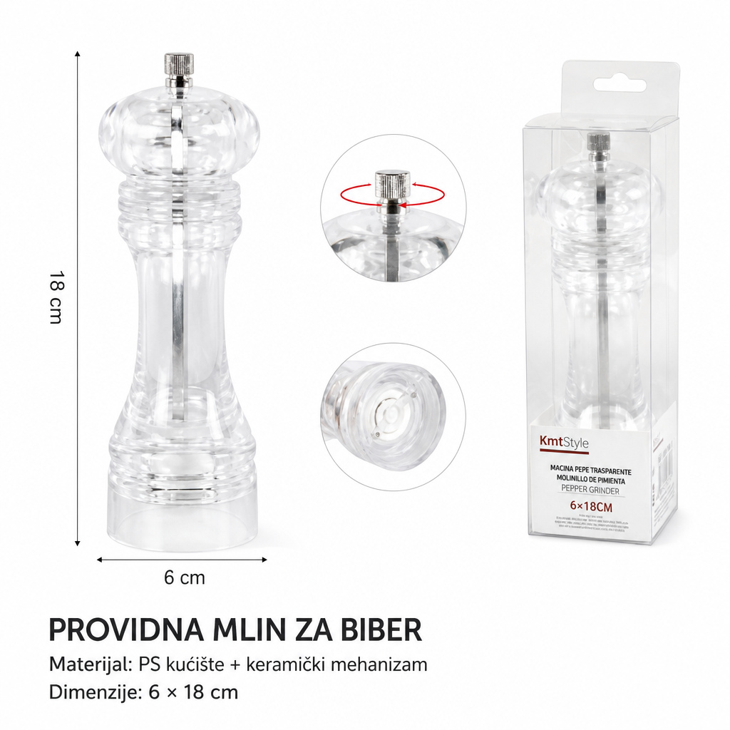 KMT Veliki providni mlin za biber 2407096