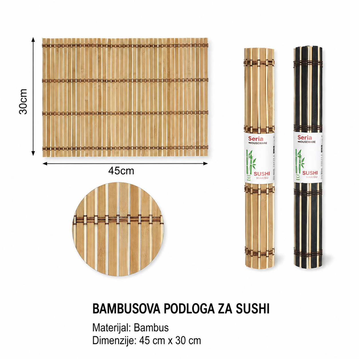 KMT Podmetač od bambusa 2407148