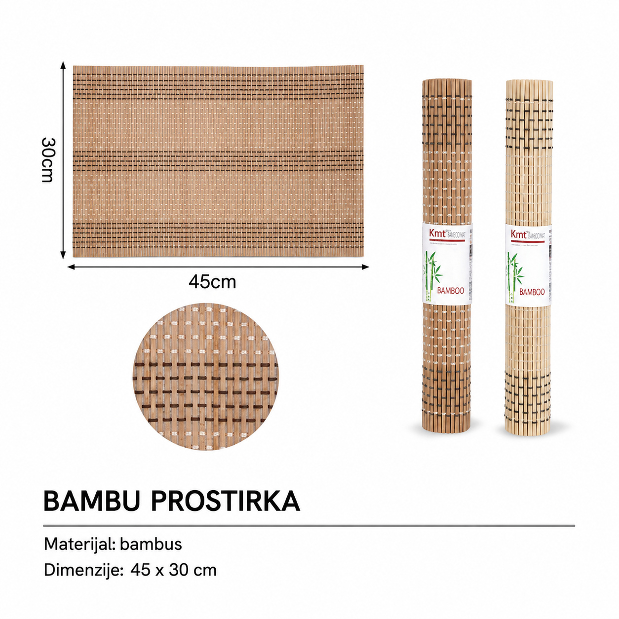 KMT Podmetač od bambusa 2407150