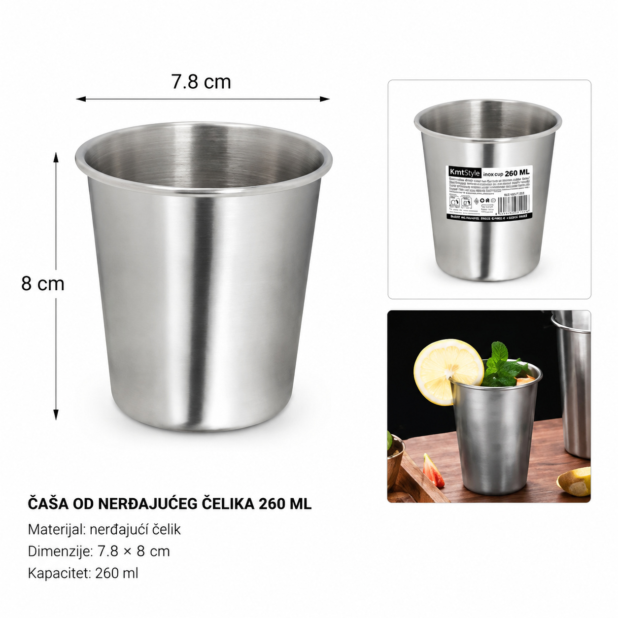 KMT Nerđajući čelik pivo čaša 2407202