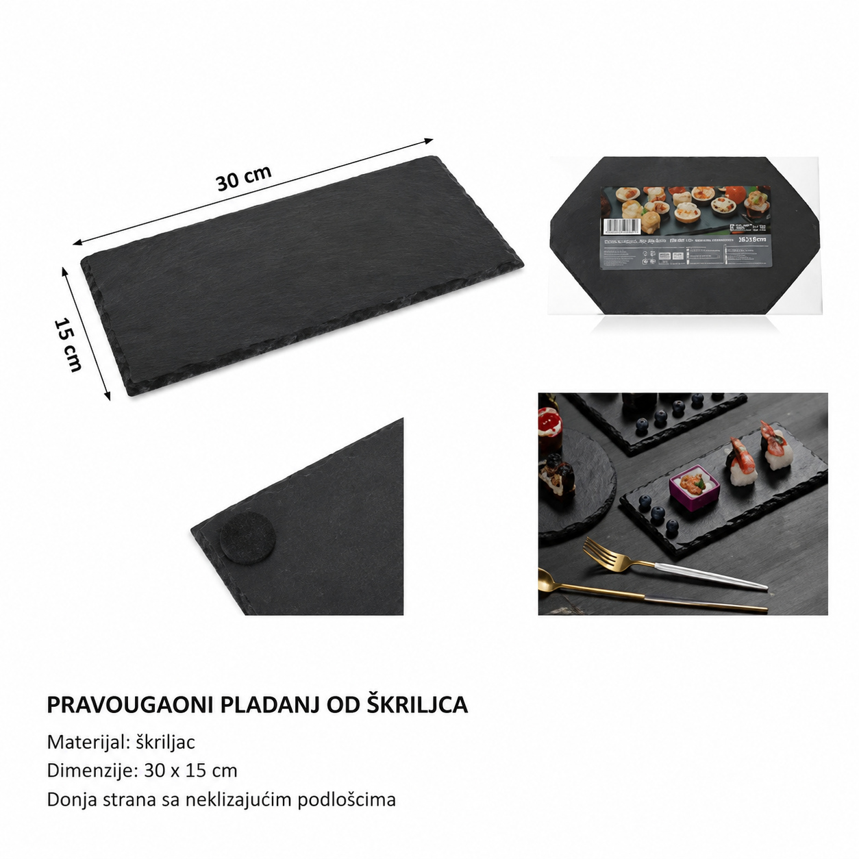 KMT Pravougaoni podmetač od škriljevca 2407352