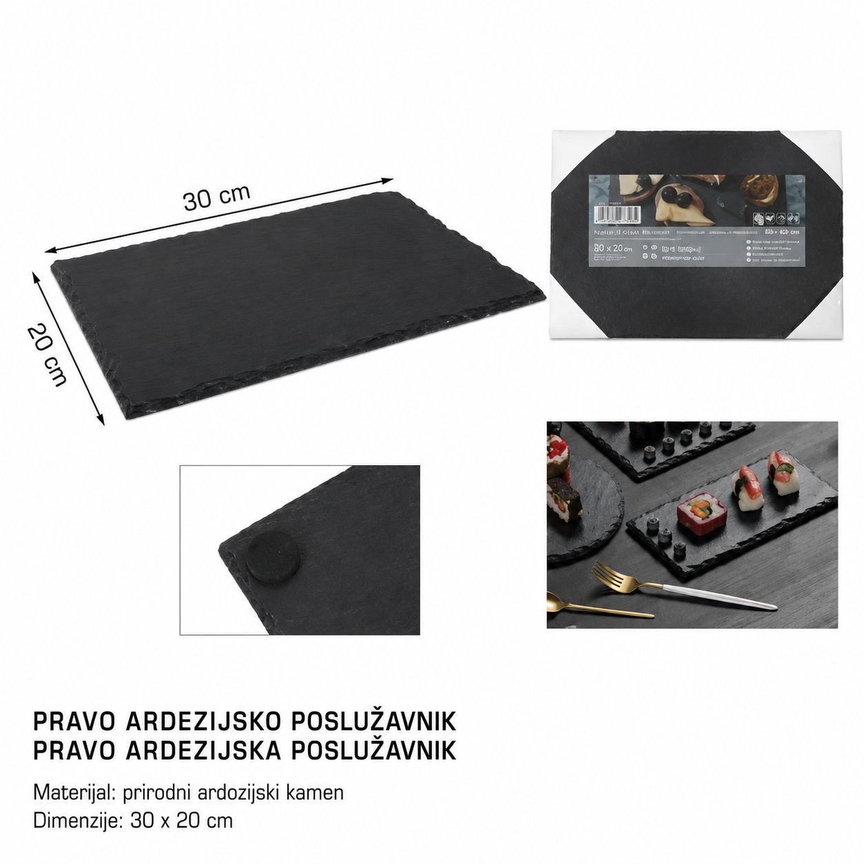 KMT Pravougaoni podmetač od škriljevca 2407353