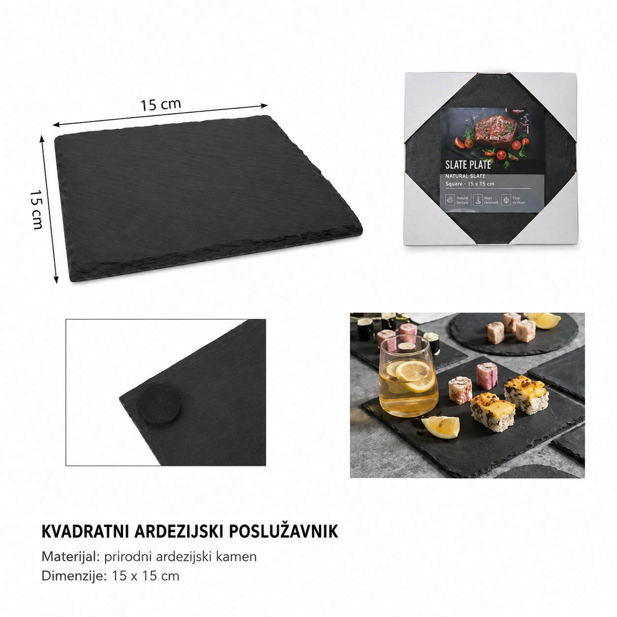 KMT Skuare Slate Placemat 2407356