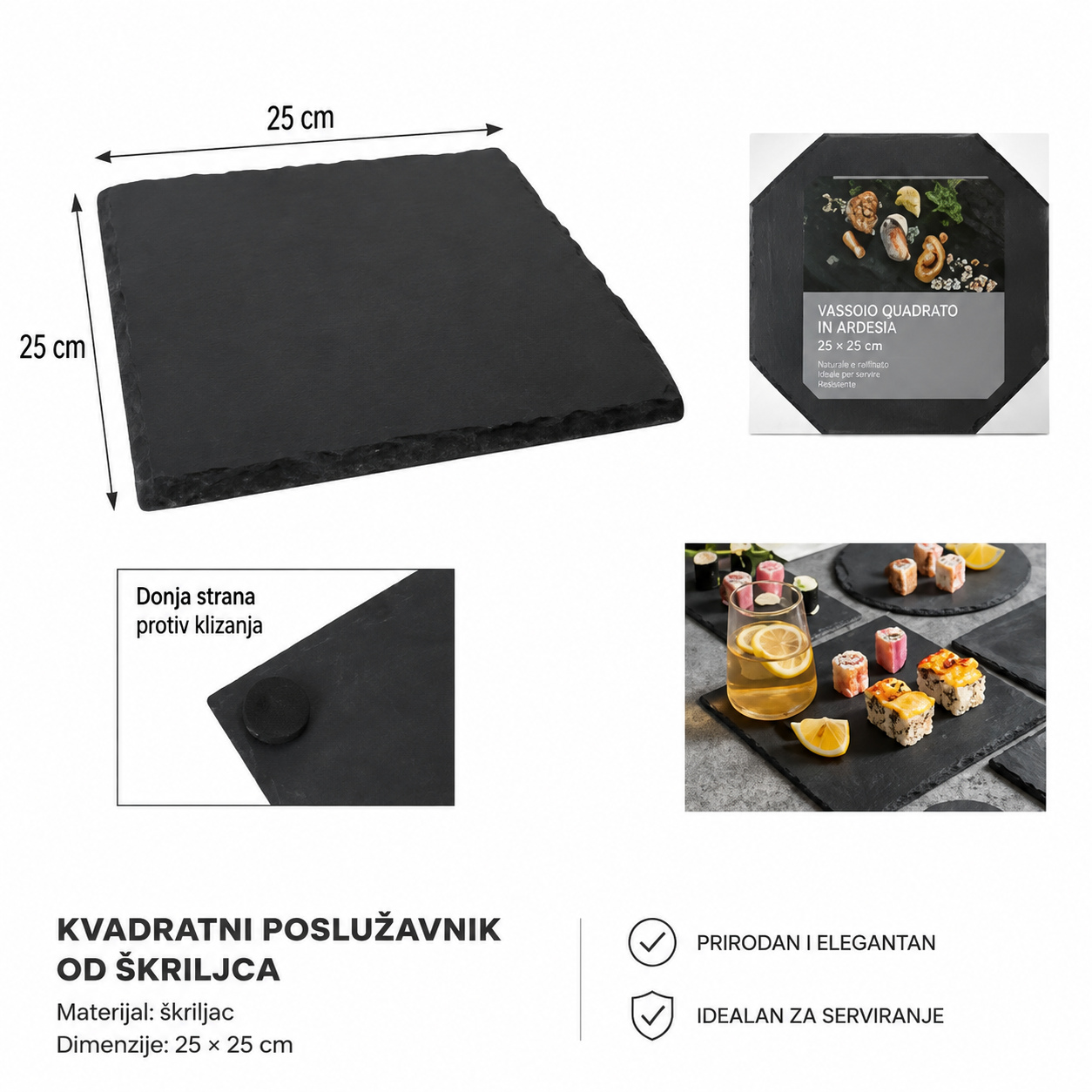 KMT Skuare Slate Placemat 2407358