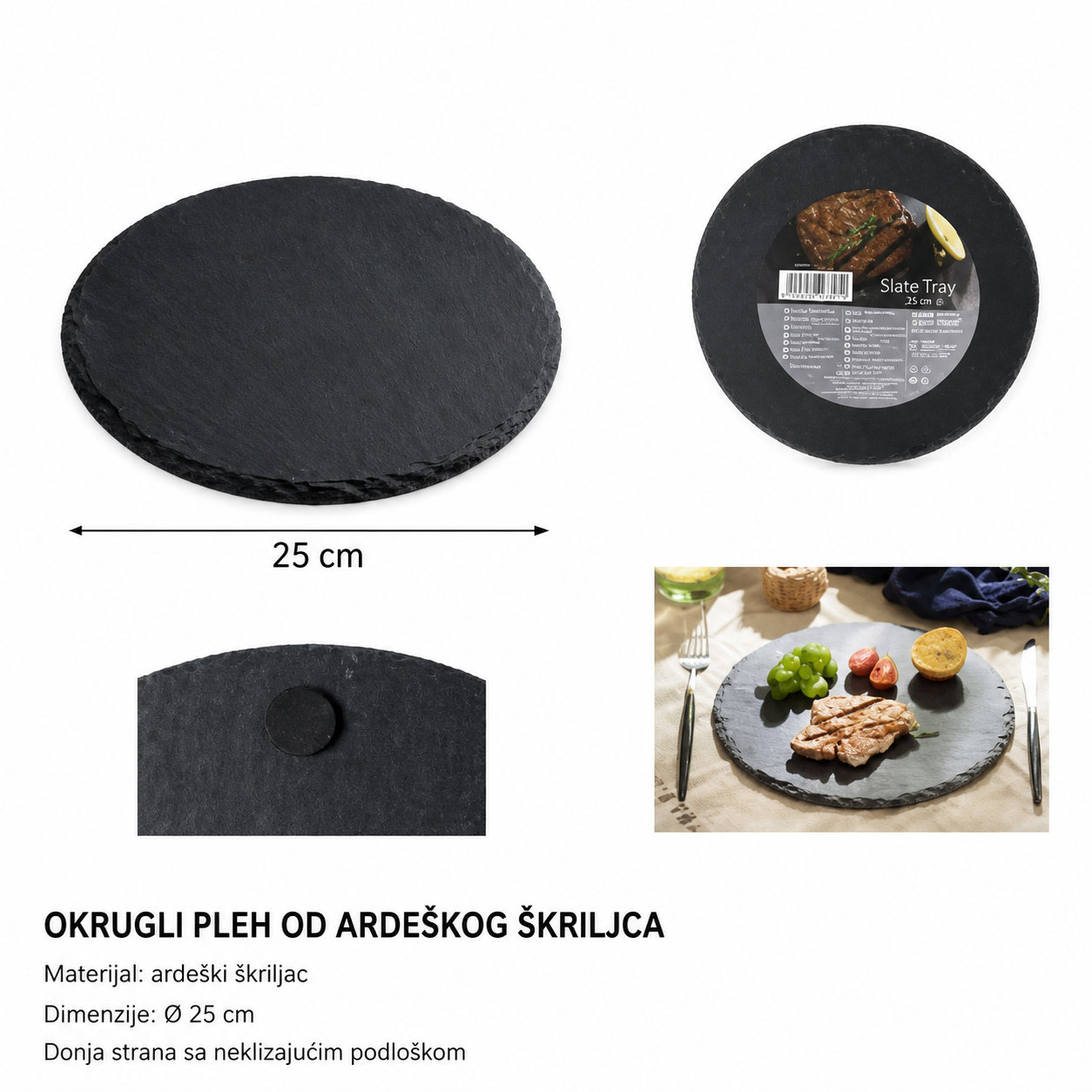 KMT Podmetač od okruglog škriljevca 2407361