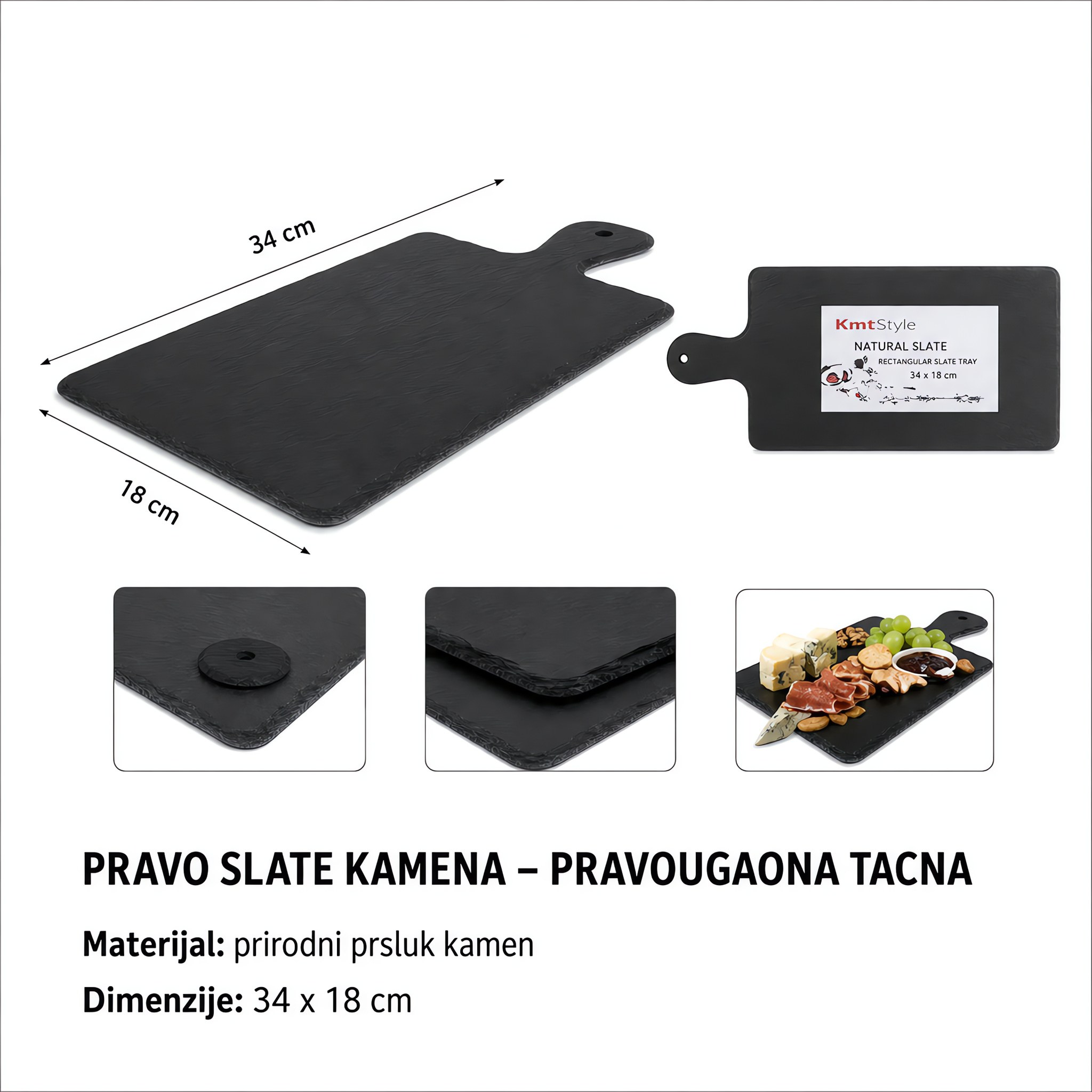 KMT Podloga od škriljca sa drškom 2407596