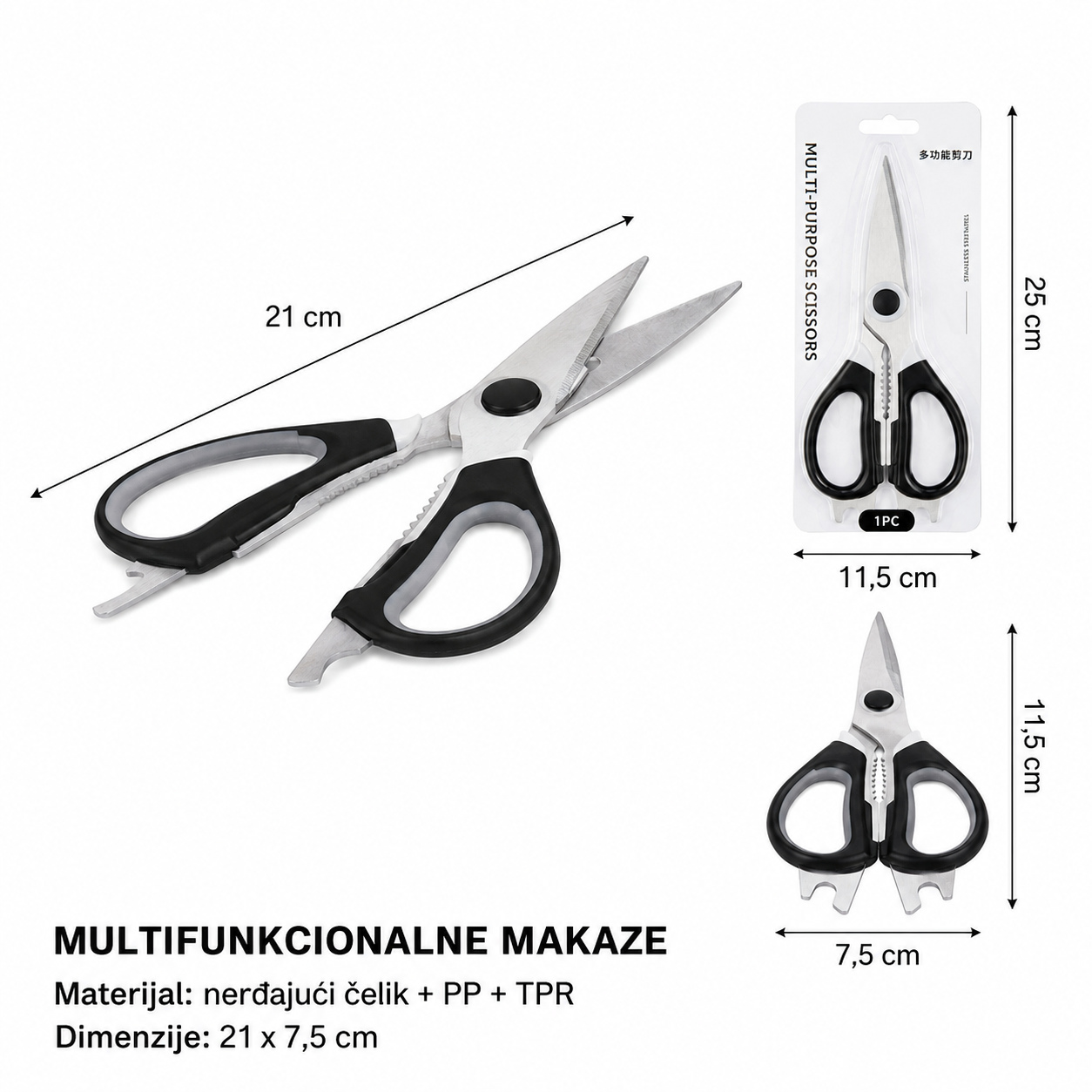 KMT Multifunkcionalne kuhinjske makaze 2407645