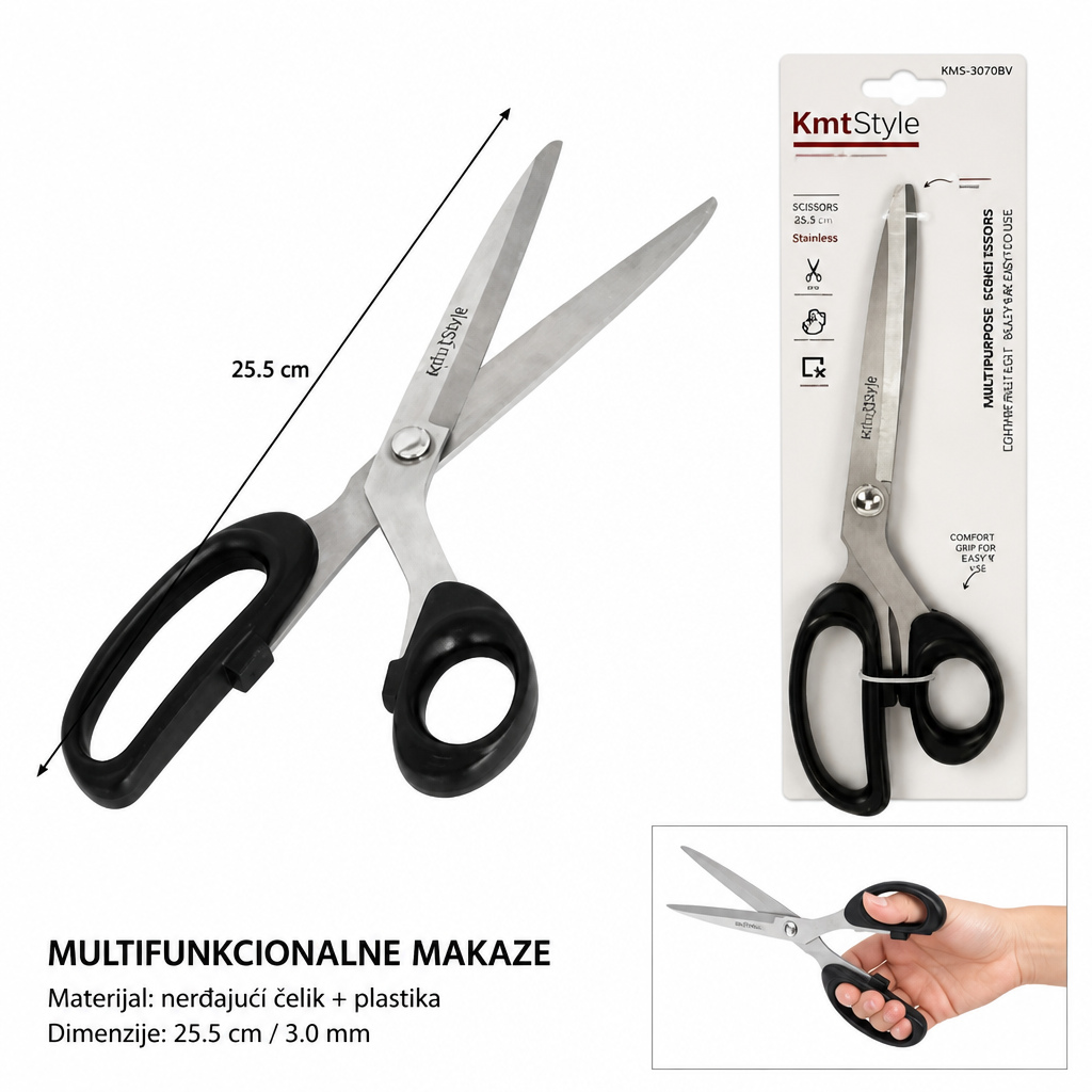 KMT crna ručka krojačke makaze 2407660