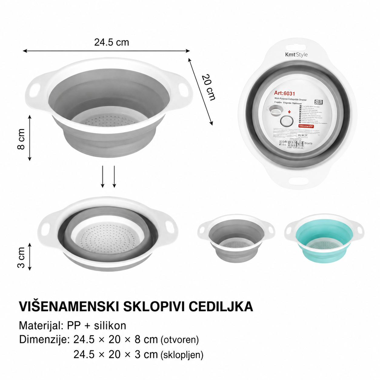KMT okrugla korpa za odvod 2407863