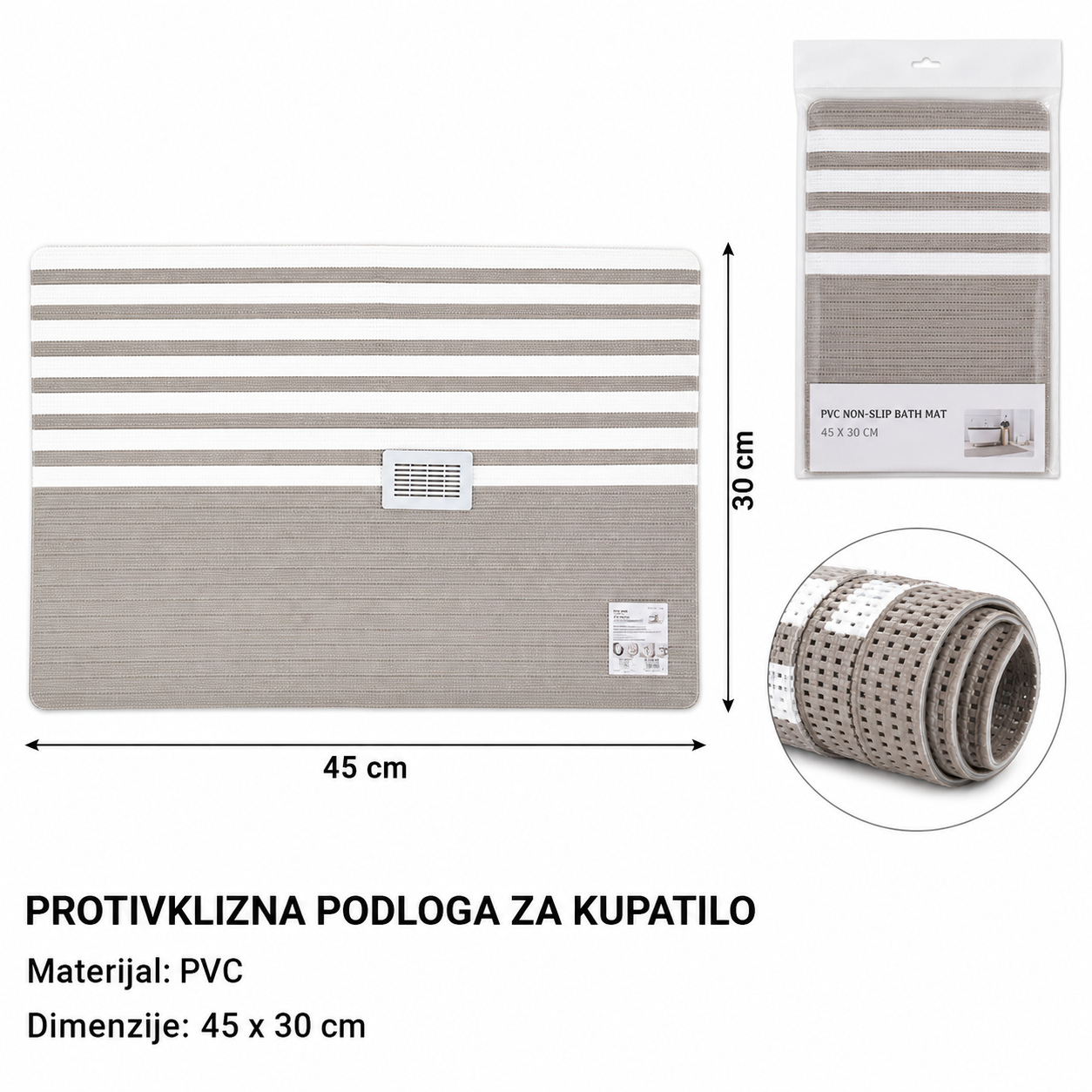 KMT PVC podmetač sa vertikalnim prugama 2407946