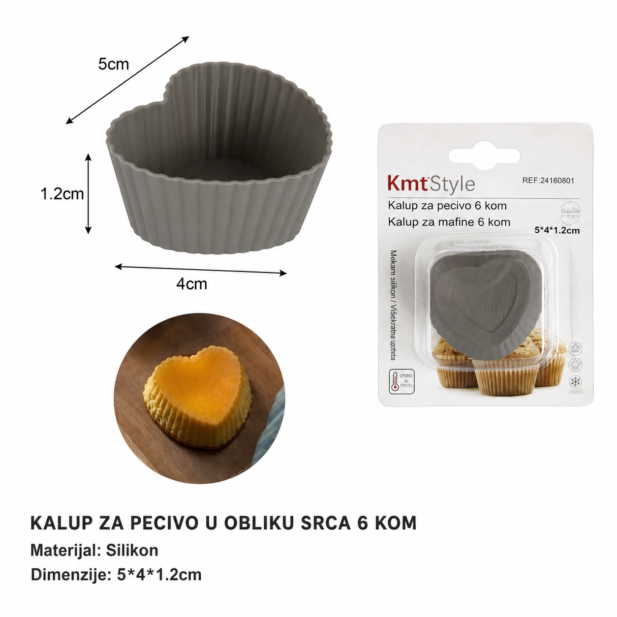 KMT Mala srca šolja za mafine 2416080