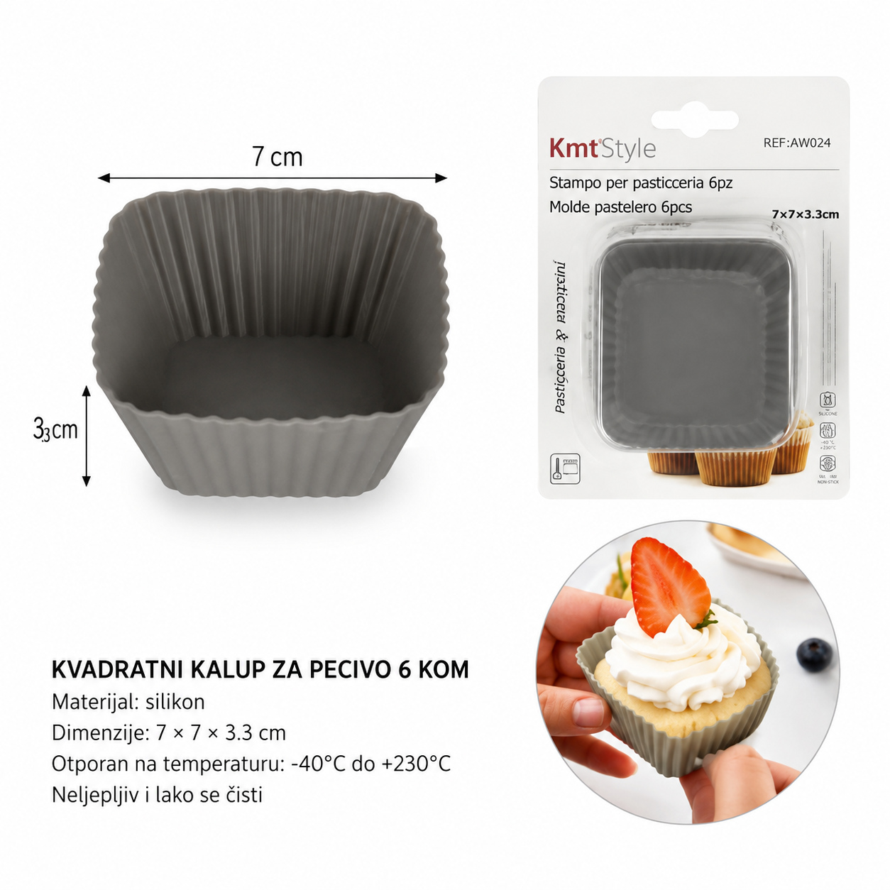 KMT Srednja kockasti šolja za mafine 2416084