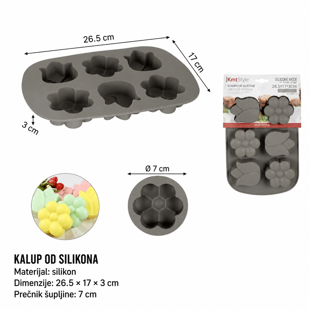 KMT silikonski kalup za tortu 2416113