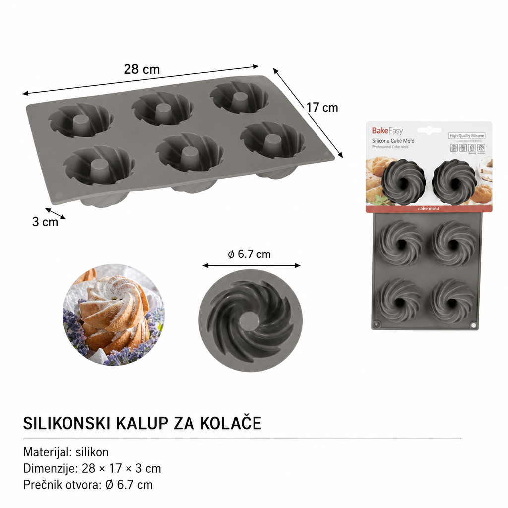 KMT silikonski kalup za tortu 2416114