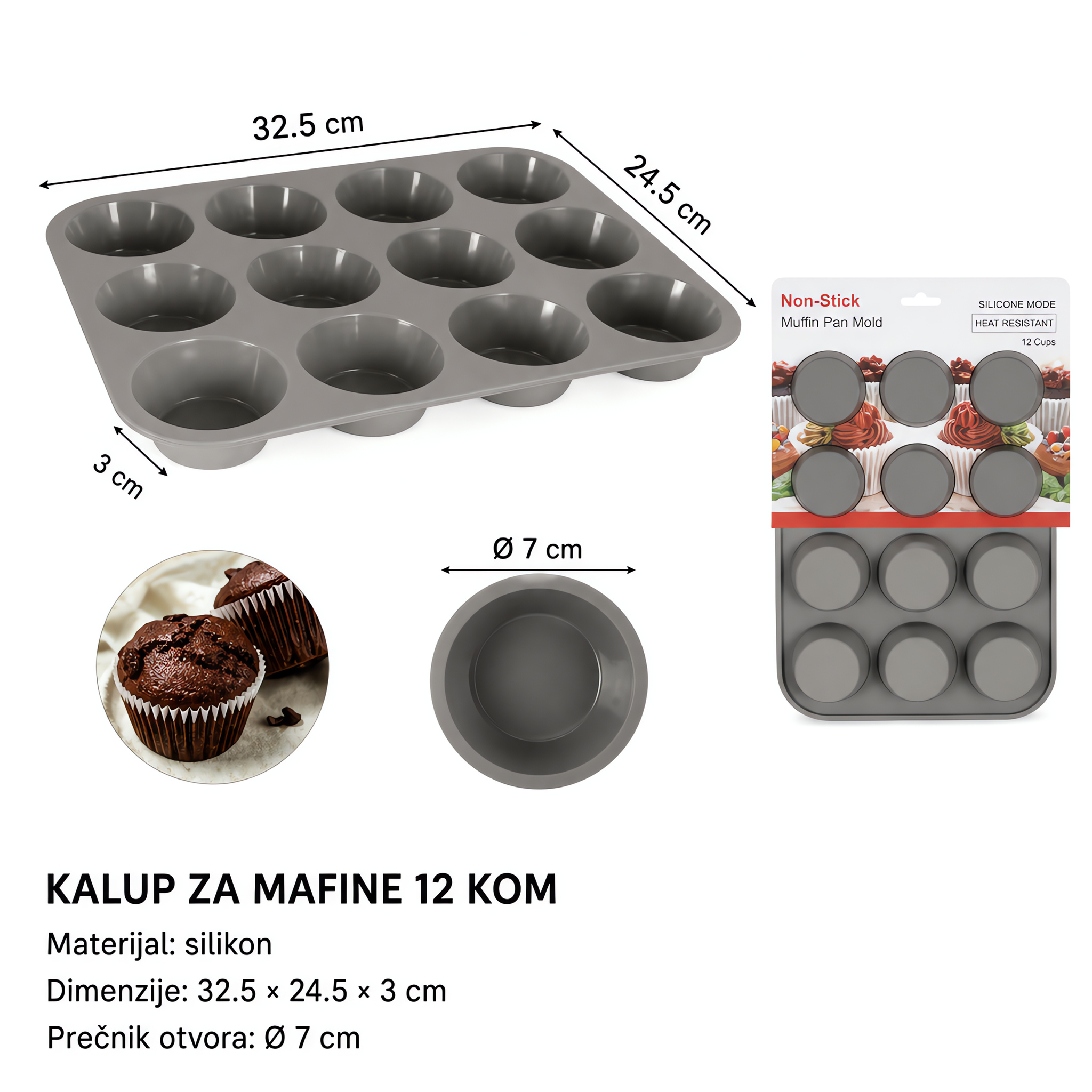 KMT silikonski kalup za tortu 2416127