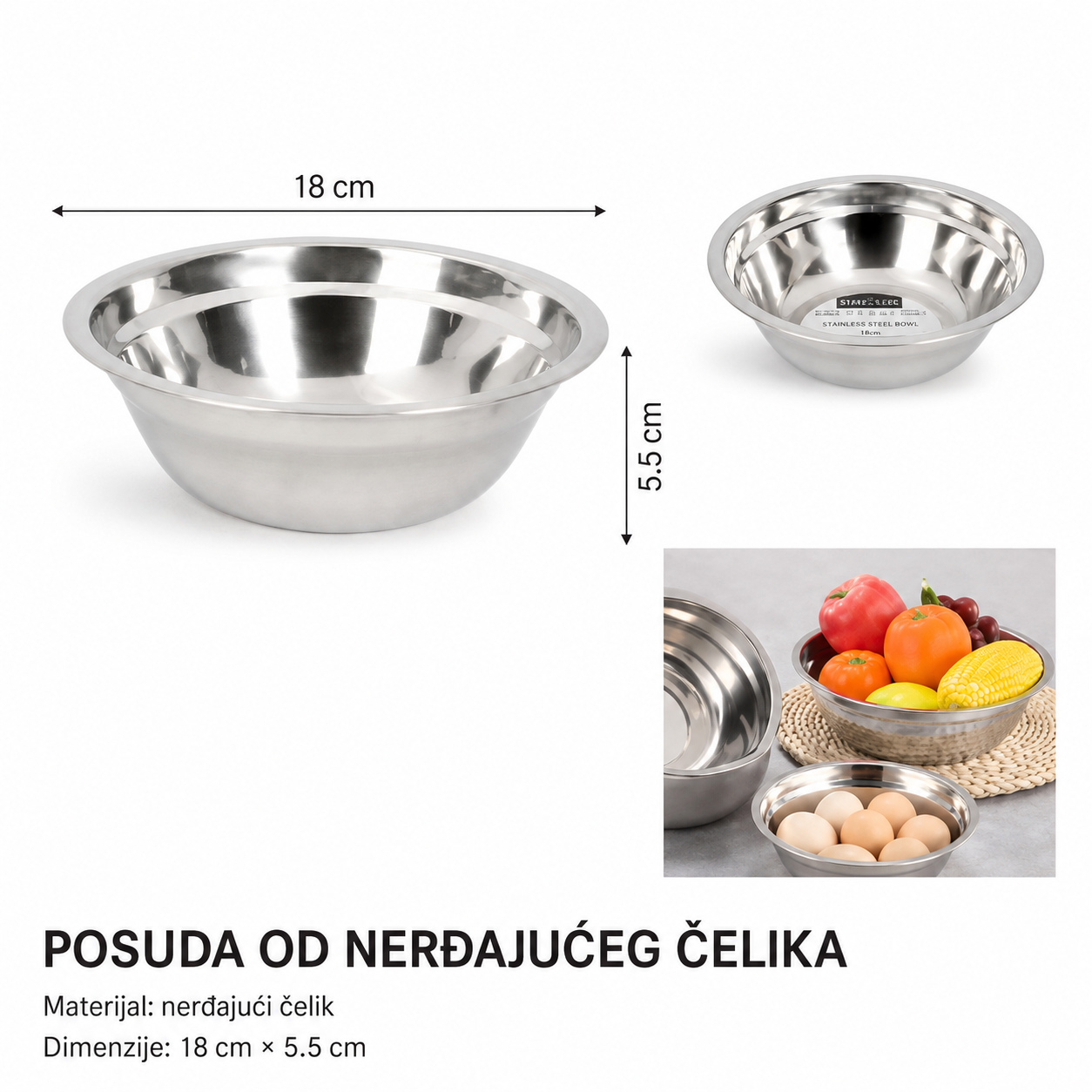 KMT umivaonik za supu od nerđajućeg čelika 2419023