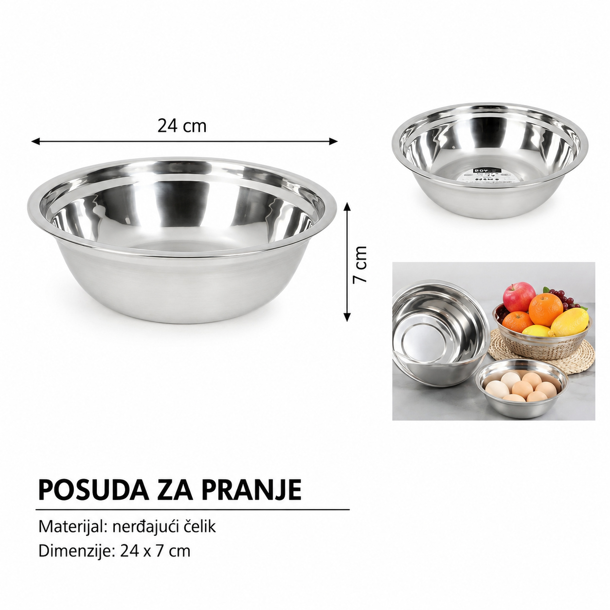 KMT umivaonik za supu od nerđajućeg čelika 2419026