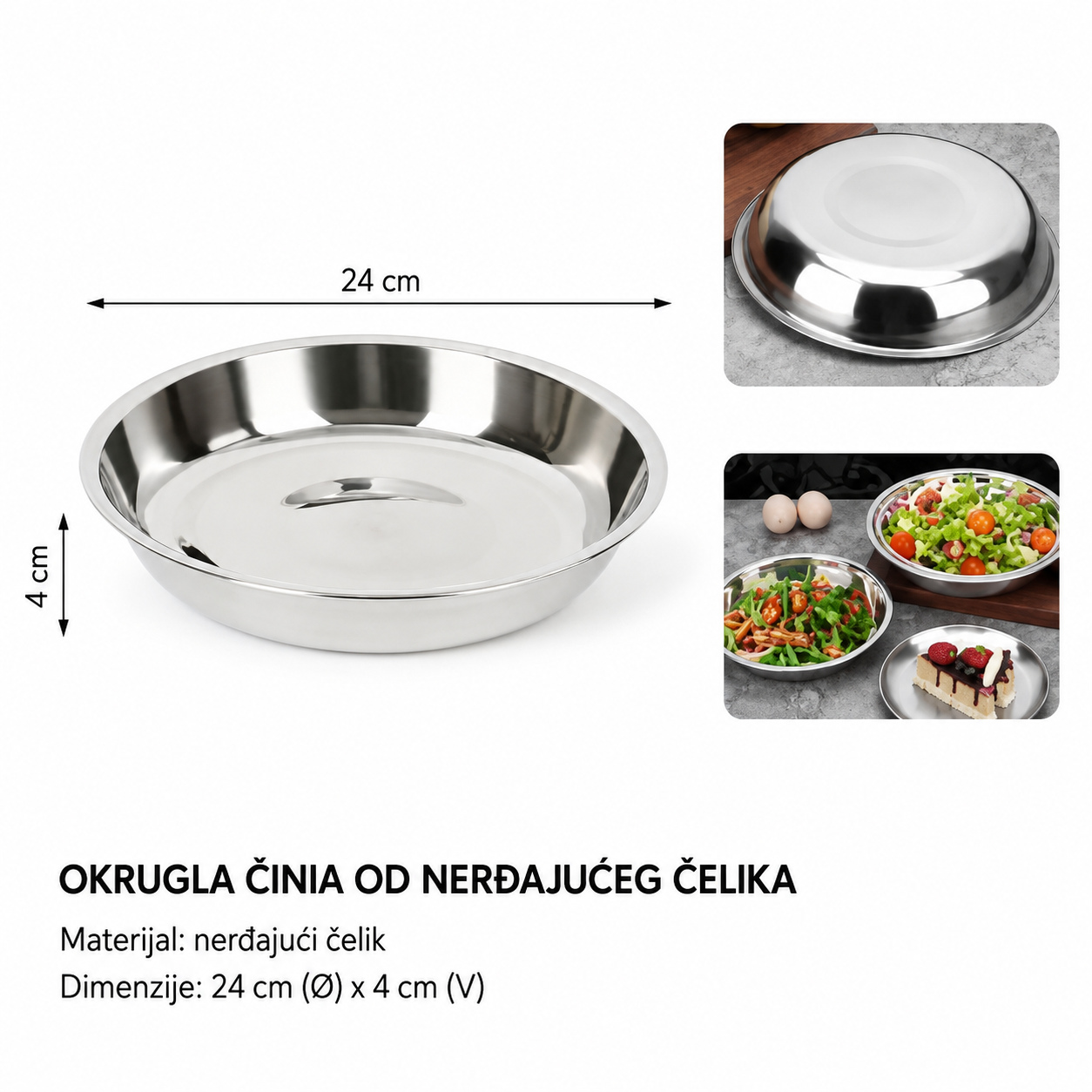 KMT okrugla posuda od nerdjajućeg čelika 2419033