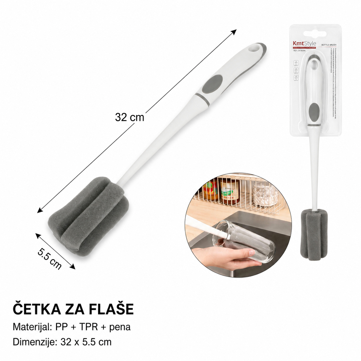 KMT četkica za flaše 2419096