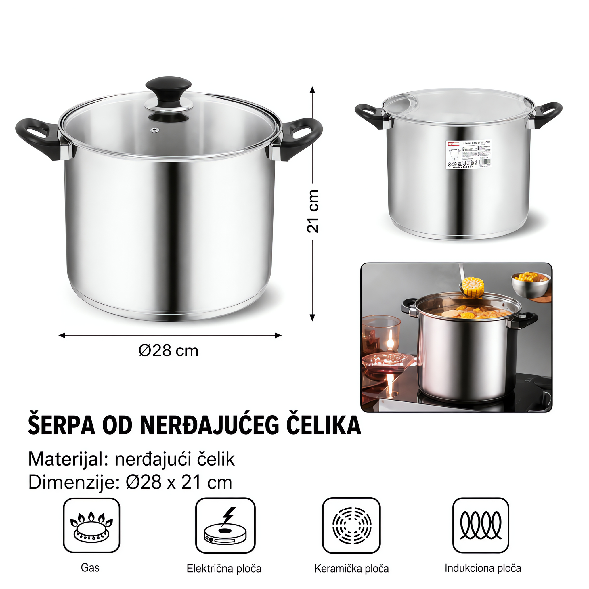 KMT Duboka šerpa od nerđajućeg čelika 2419777