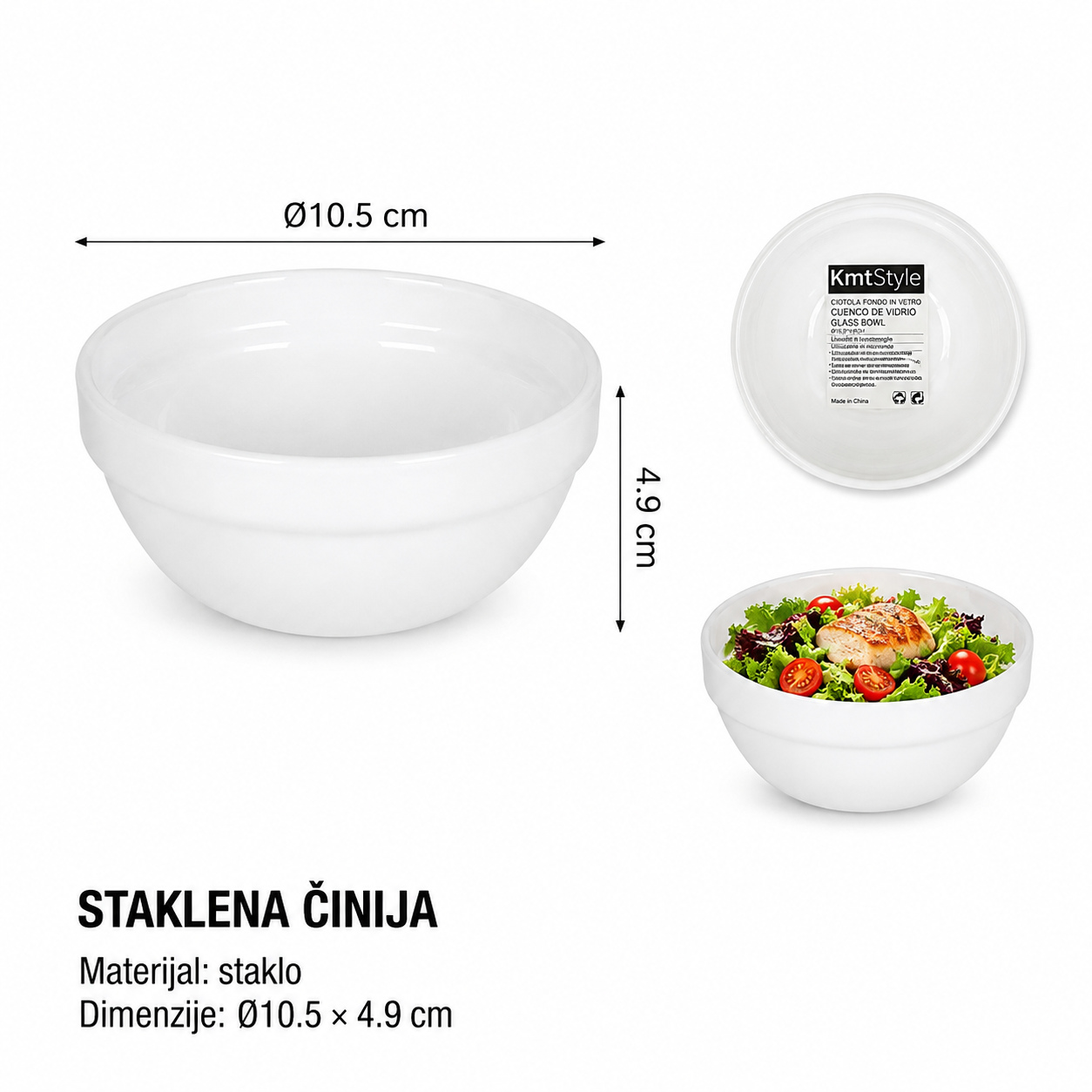 KMT Staklena duboka činija 2419914