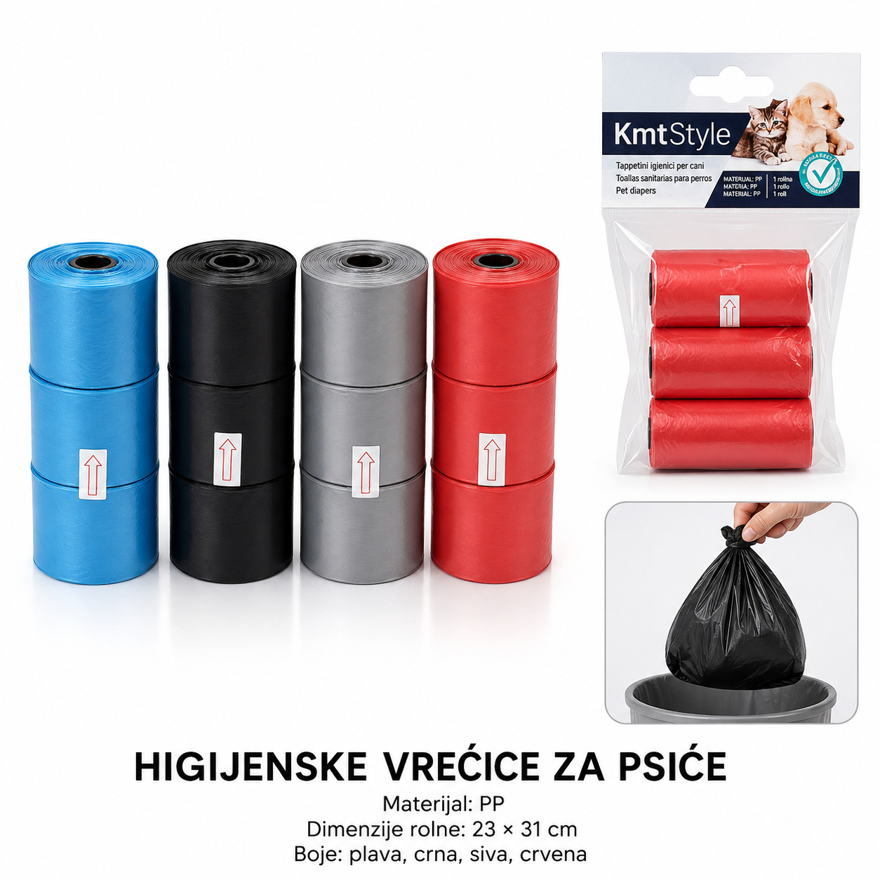 KMT Jednobojne vreće za otpad za kućne ljubimce 2703183