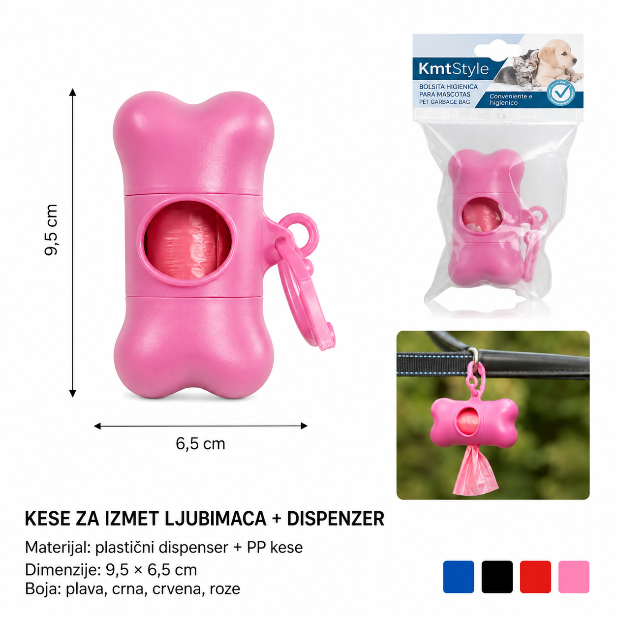 KMT Vreće za otpad za kućne ljubimce sa omotom 2703191