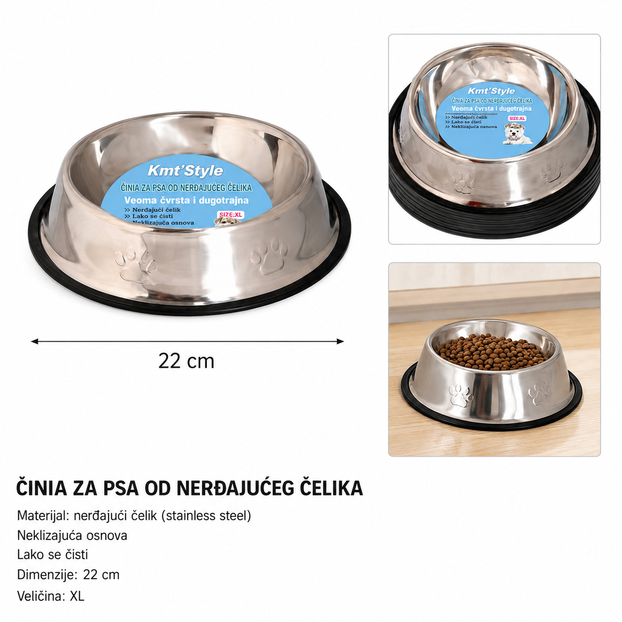 KMT posuda za pse od nerđajućeg čelika 2703202