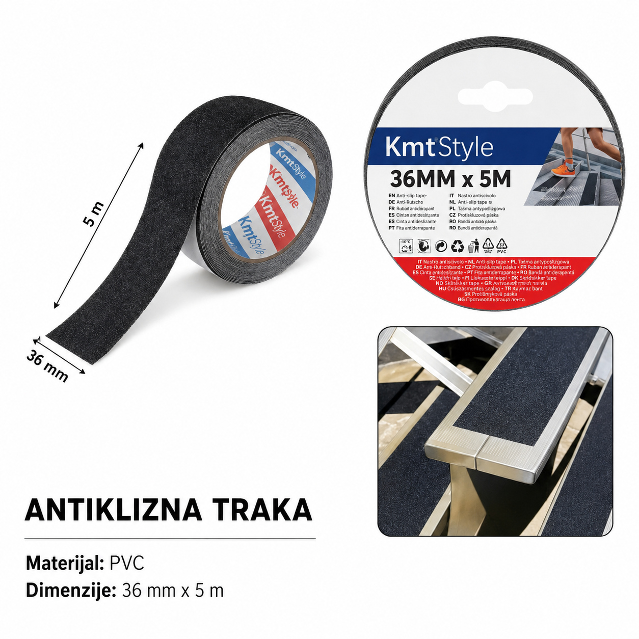 KMT Crna traka protiv klizanja 2708108