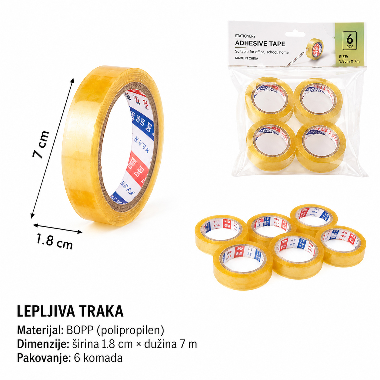 KMT OPP traka (žuta) 2708141