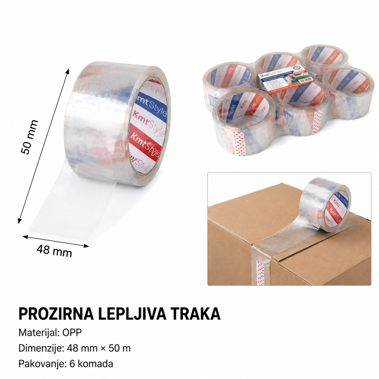 KMT OPP traka (prozirna) 2708142