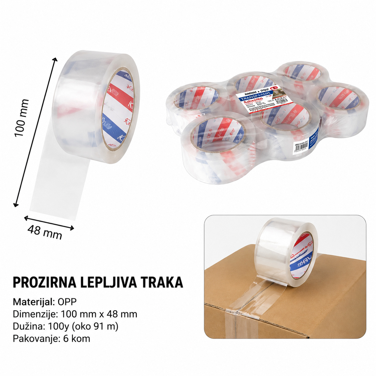 KMT OPP traka (prozirna) 2708143