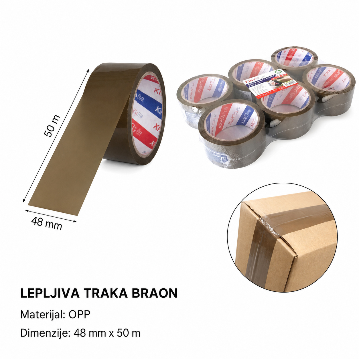 KMT OPP traka (braon) 2708147