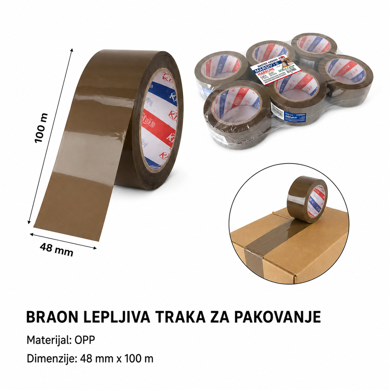 KMT OPP traka (braon) 2708148
