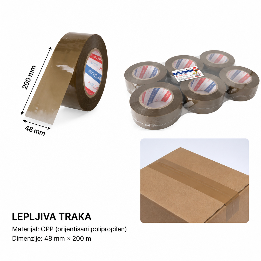 KMT OPP traka (braon) 2708150