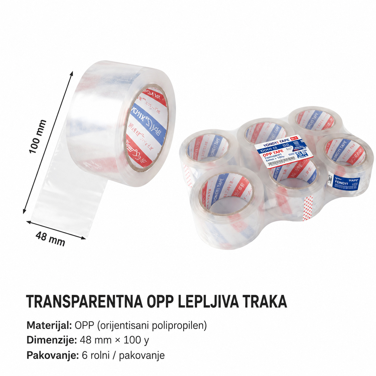 KMT OPP traka (ultra prozirna) 2708153