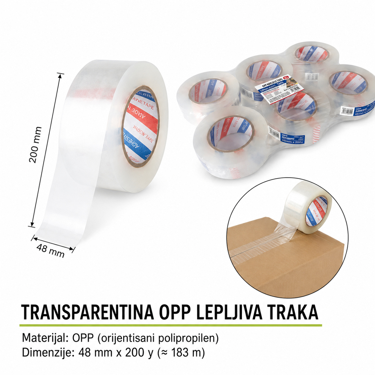 KMT OPP traka (ultra prozirna) 2708155