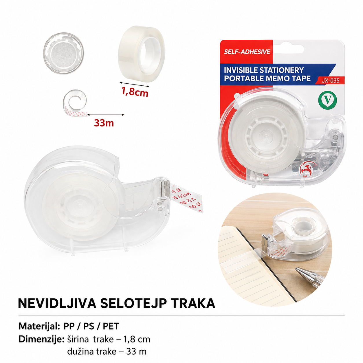 KMT Mašina za prozirnu traku za dodavanje trake 2708765