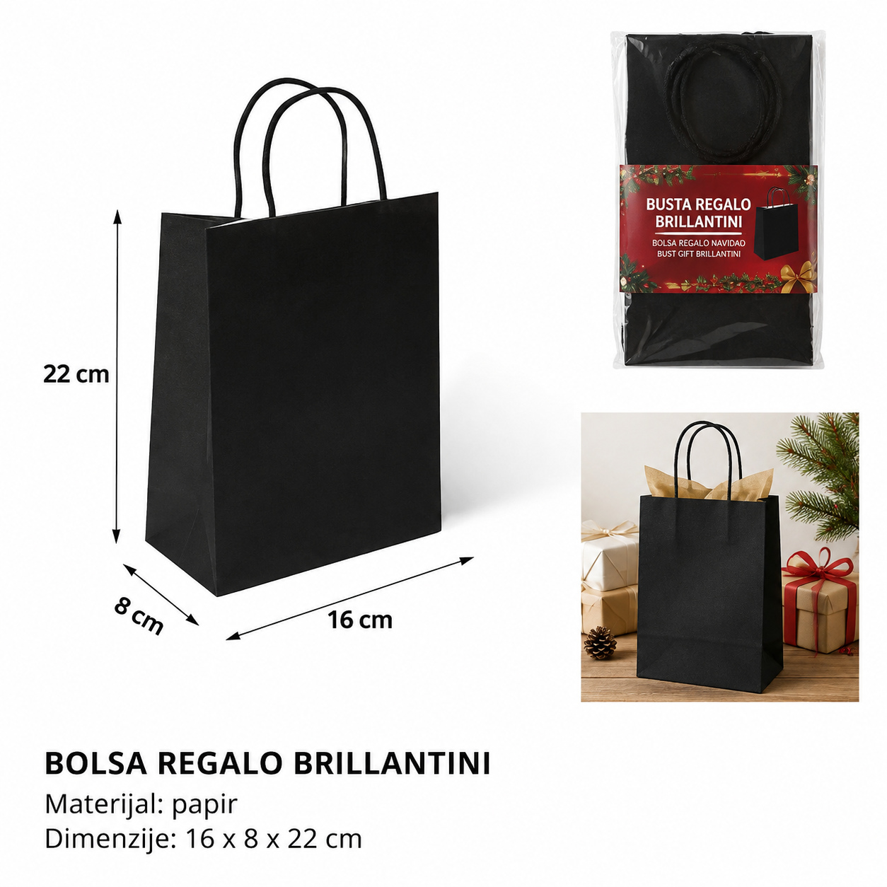 KMT kraft papir (crni) 42*31*12CM 278737
