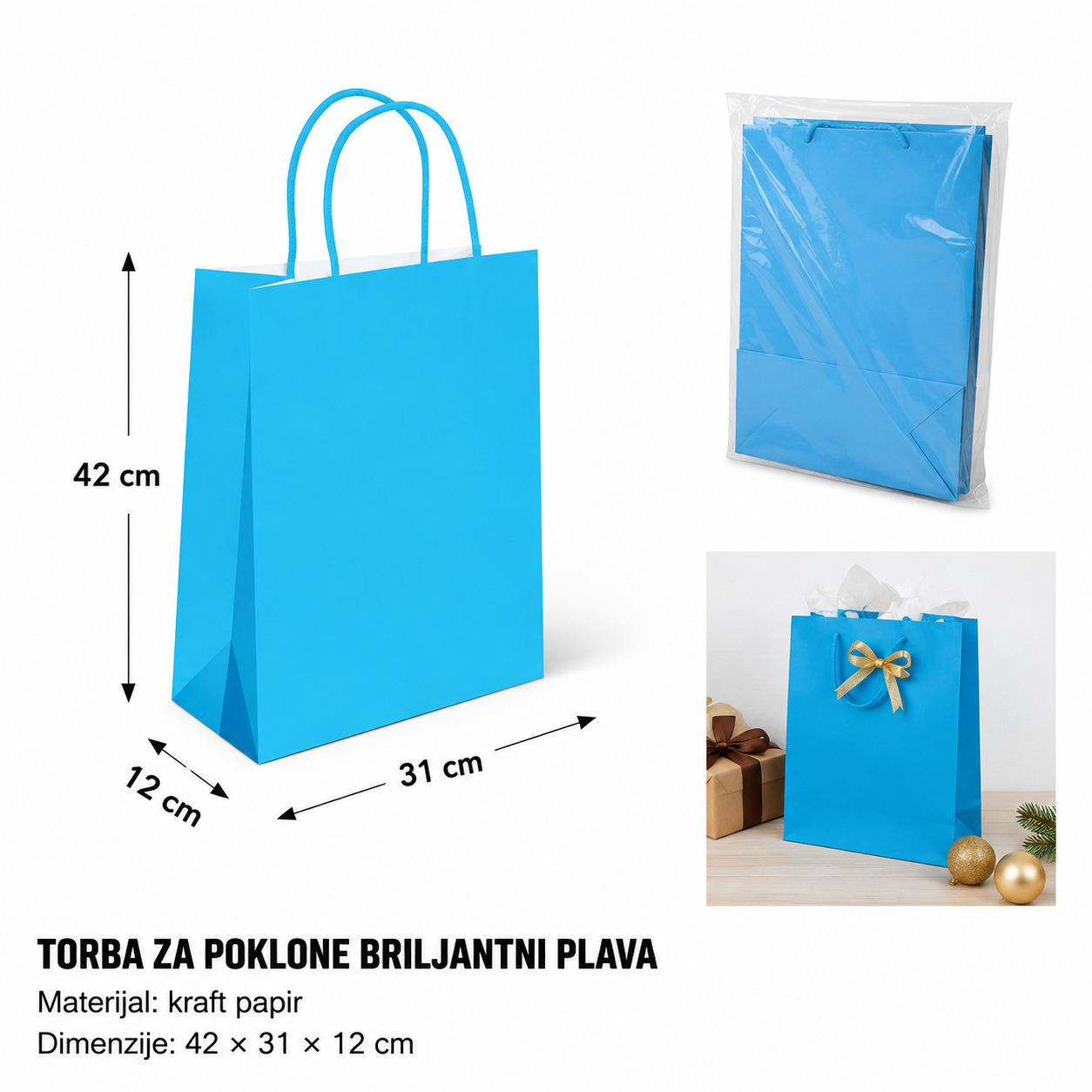 KMT kraft papir (svetloplavi) 42*31*12CM 278824