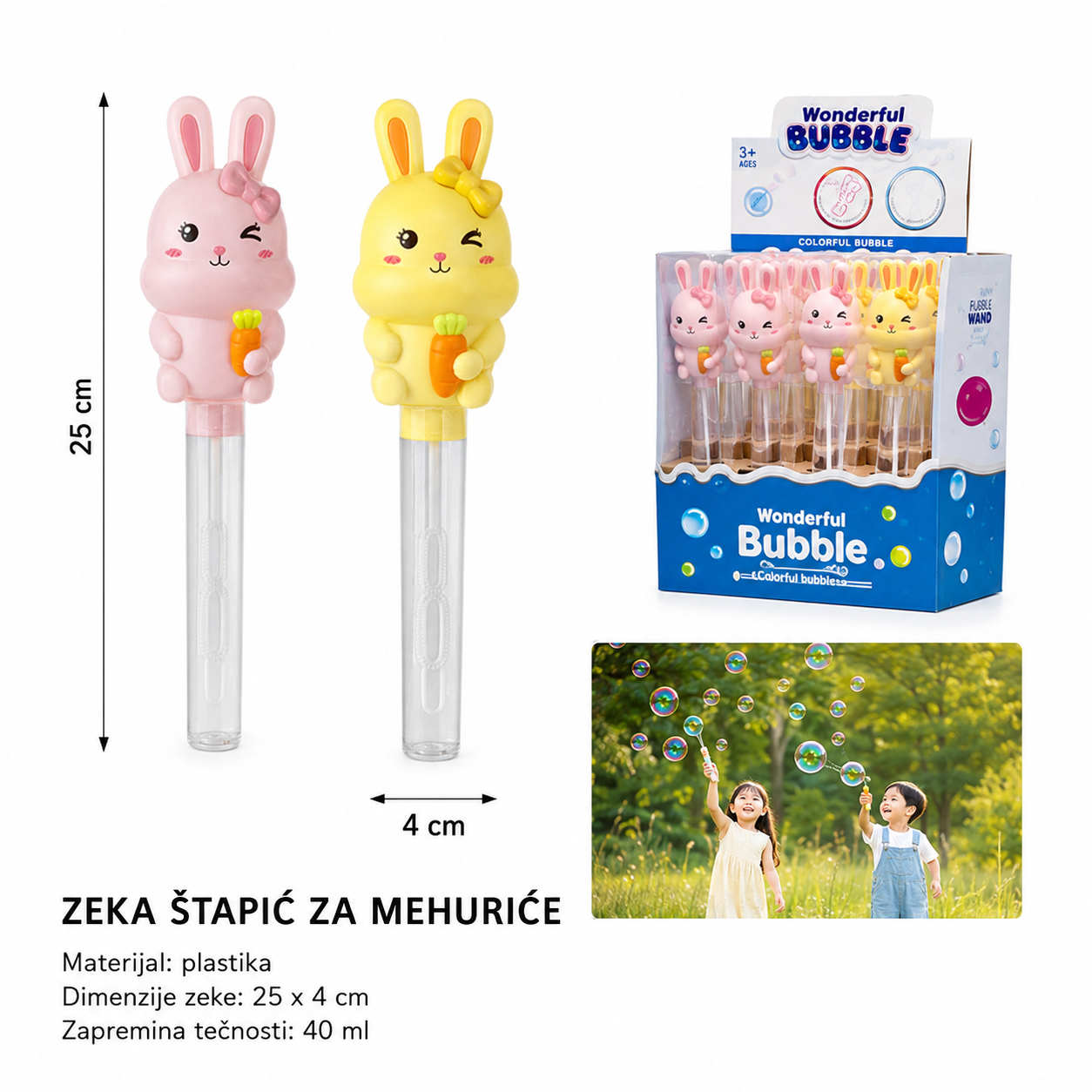 KMT štapić za mehuriće lepeze zeka 2903713