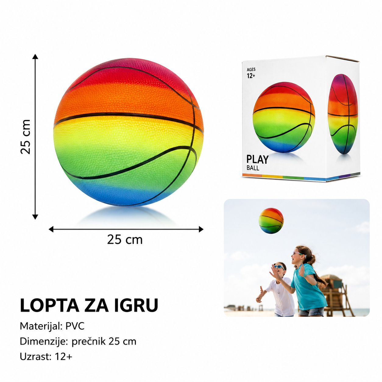 KMT rainbov ball košarka 2904074